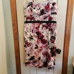 Watercolor MONET-esque sheath dress by Moulinette Soeurs for Anthropologie Sz 12